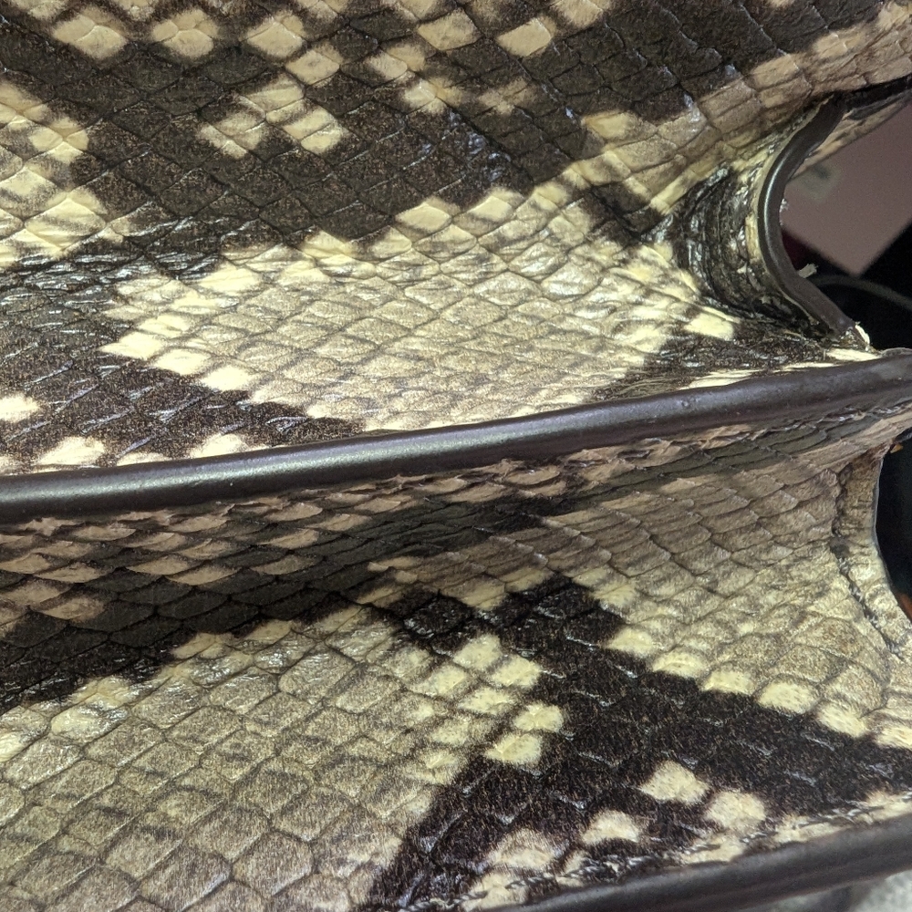 Michael Kors Python Crossbody Bag With Chain Dera… - image 9